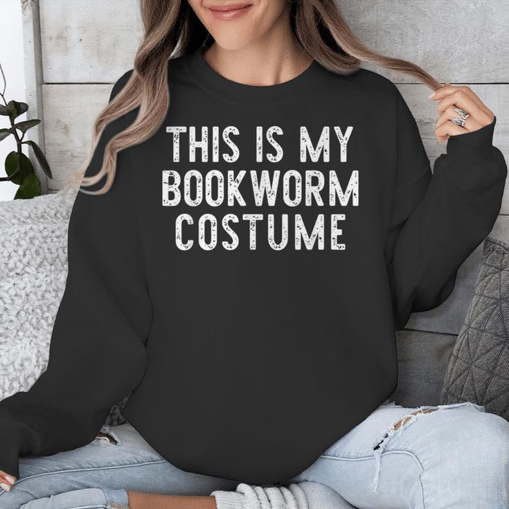 This Is My Bookworm Costume Halloween Easy Book Reading Unisex Sweatshirt