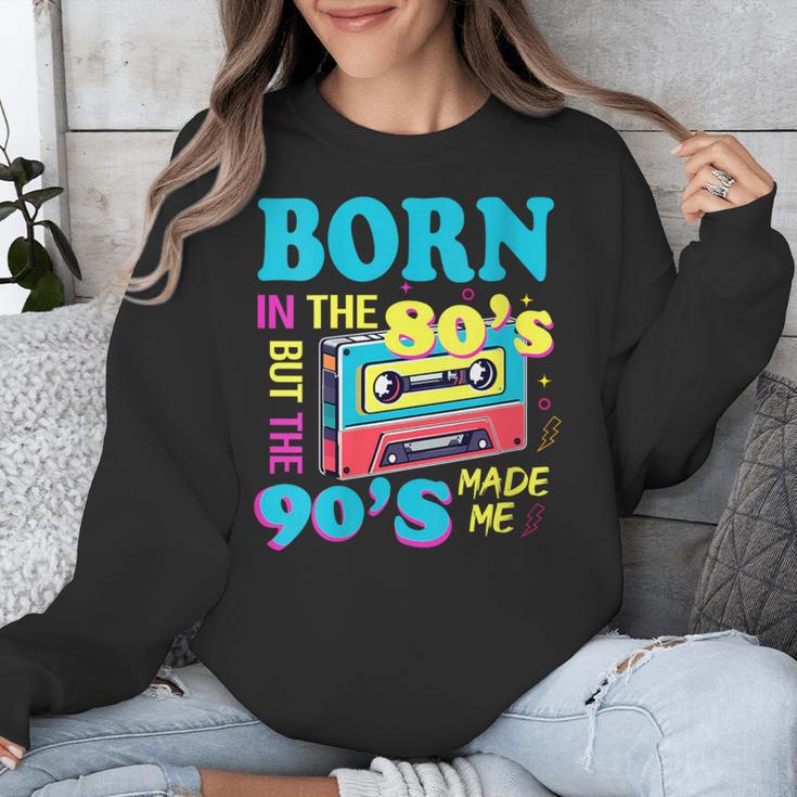 Born In The 80's But 90's Made Me Nostalgia Cassette Tape Unisex Sweatshirt