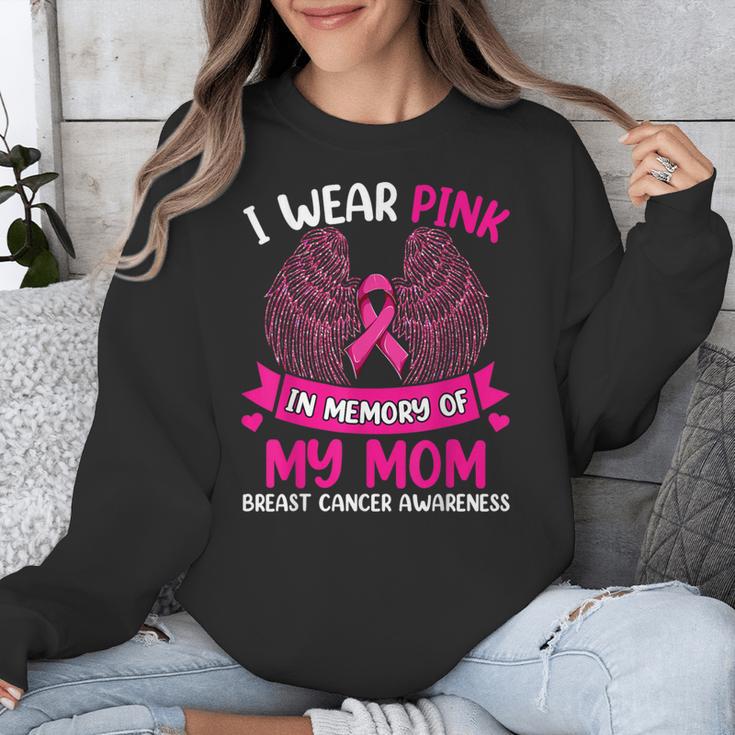 Breast Cancer Shirt I Wear Pink In Memory Of My Mom Unisex Sweatshirt Breast Cancer Shirt I Wear Pink In Memory Of My Mom Unisex Sweatshirt