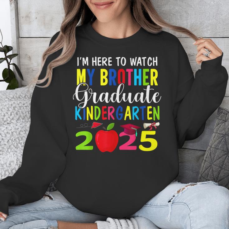 My Brother Graduated Kindergarten Class Of 2025 Graduation Unisex Sweatshirt