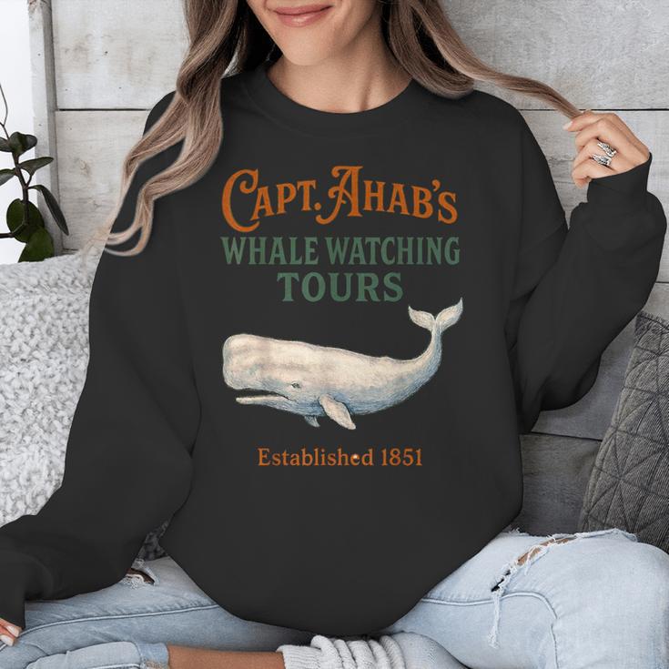Captain Ahab’s Whale Watching Tours – Moby Book Parody Unisex Sweatshirt Captain Ahab’s Whale Watching Tours – Moby Book Parody Unisex Sweatshirt