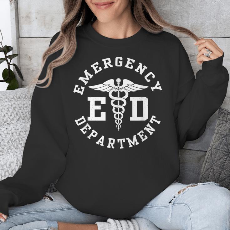 Care Giver RN Emergency Nurse Graduation ED Techs Department Unisex Sweatshirt