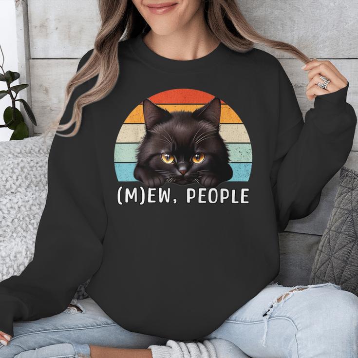 Cat Pun Introvert Anti Social Ew People Kitty Unisex Sweatshirt Cat Pun Introvert Anti Social Ew People Kitty Unisex Sweatshirt