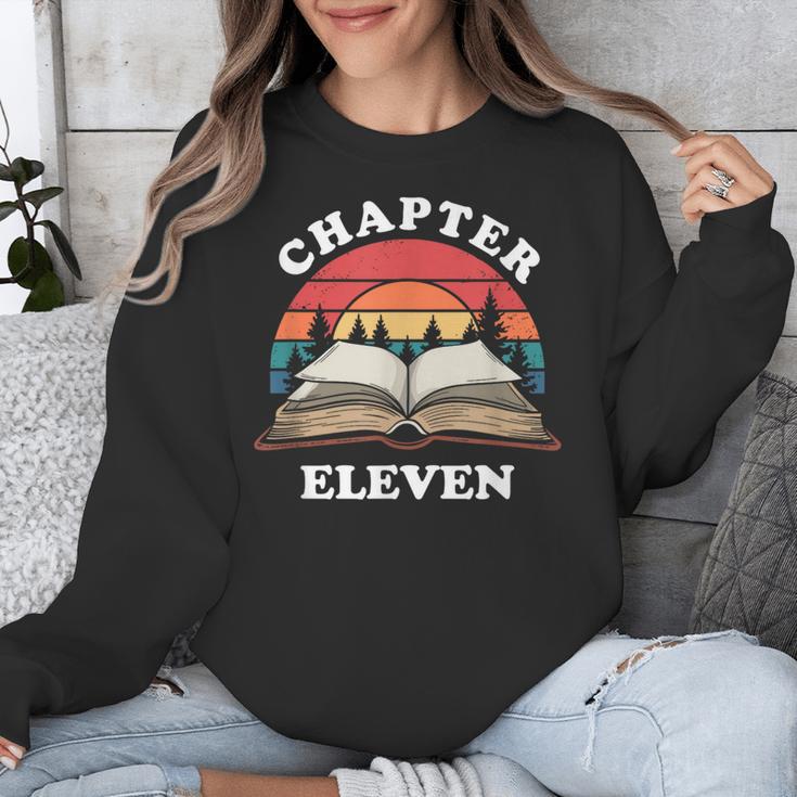Chapter Eleven Book Reading 11th Birthday 11 Year Old Unisex Sweatshirt