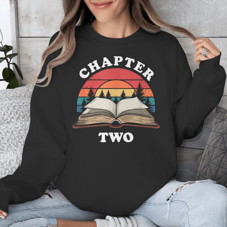 Chapter Two Book Reading 2nd Birthday 2 Year Old Unisex Sweatshirt