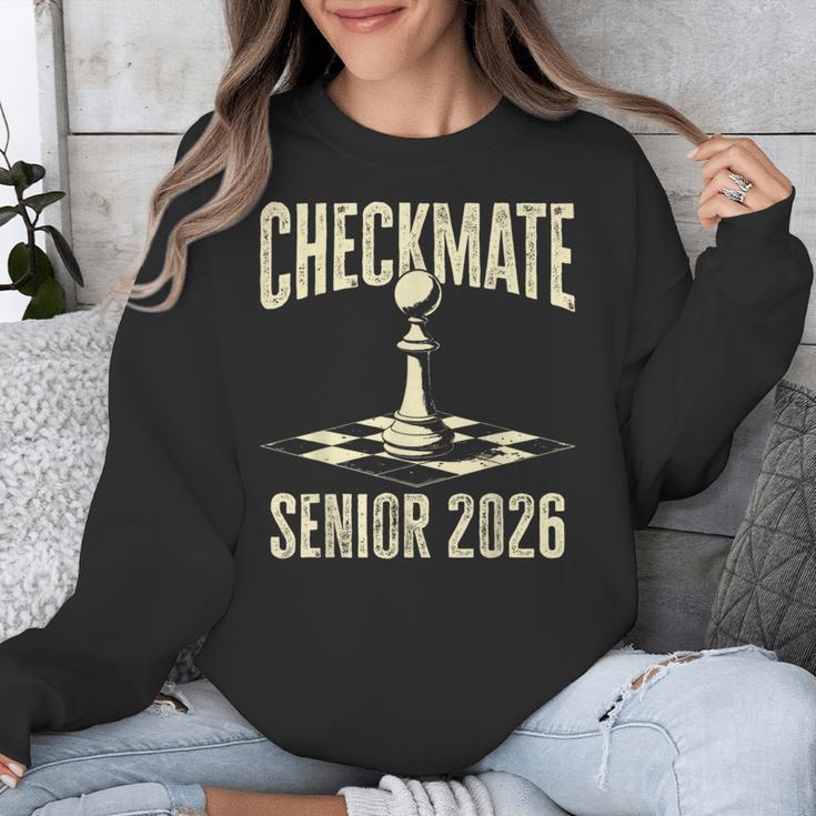 Checkmate Senior 2026 Chess Piece Class Of 2026 Graduation Unisex Sweatshirt