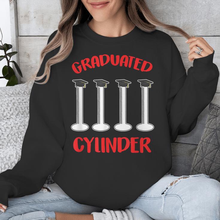 Chemistry Science Joke Graduated Cylinder Graduation T-Shirt Unisex Sweatshirt