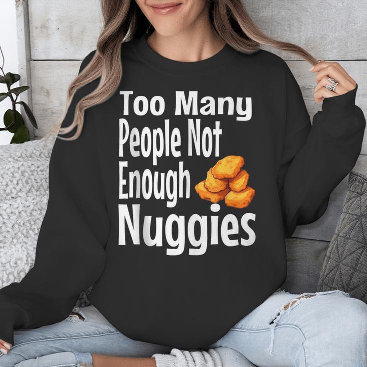 Chicken Nugget Saying Introvert Nuggie Foodie Food Unisex Sweatshirt Chicken Nugget Saying Introvert Nuggie Foodie Food Unisex Sweatshirt