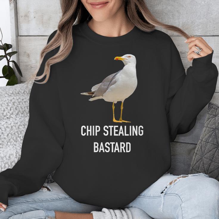 Chip Stealing Seagull Men Women Seaside Holiday Memory Unisex Sweatshirt Chip Stealing Seagull Men Women Seaside Holiday Memory Unisex Sweatshirt