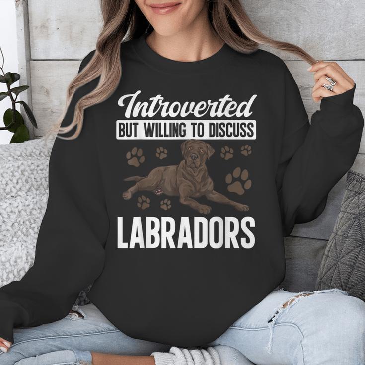 Chocolate Lab Dog Introvert Chocolate Labrador Retriever Unisex Sweatshirt Chocolate Lab Dog Introvert Chocolate Labrador Retriever Unisex Sweatshirt