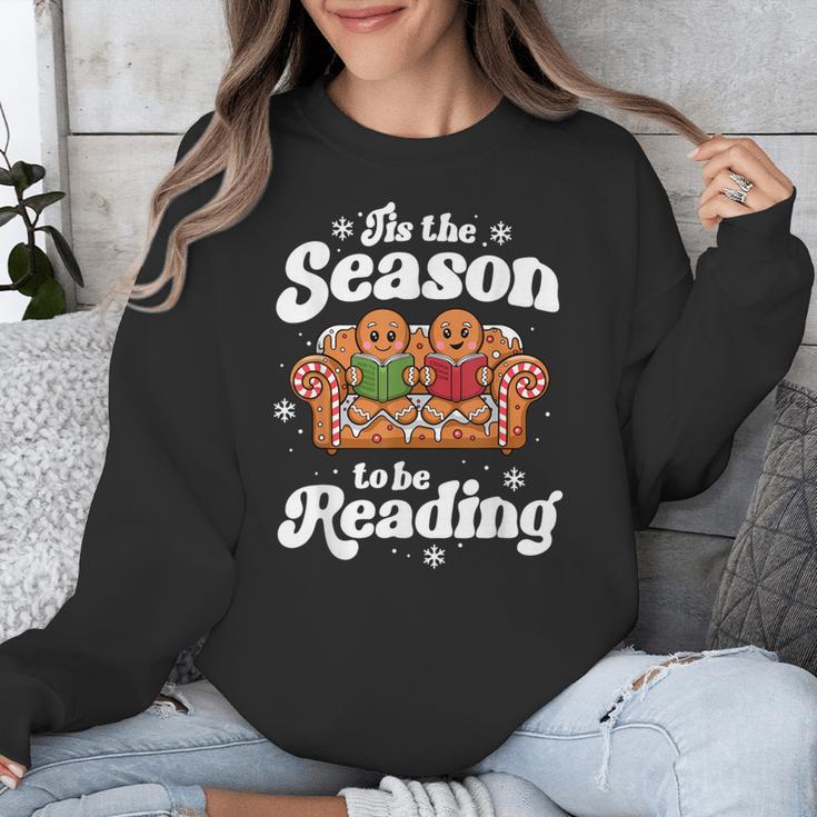 Christmas Book Lover Gingerbread Library Reading Bookaholic Unisex Sweatshirt Christmas Book Lover Gingerbread Library Reading Bookaholic Unisex Sweatshirt