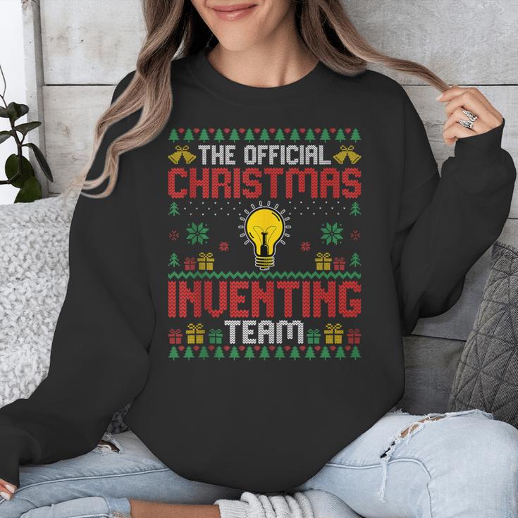 Christmas Inventing Team Inventing Introvert Xmas Unisex Sweatshirt