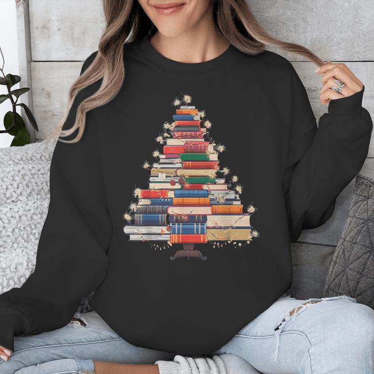 Christmas Tree Book Bookworm Unisex Sweatshirt