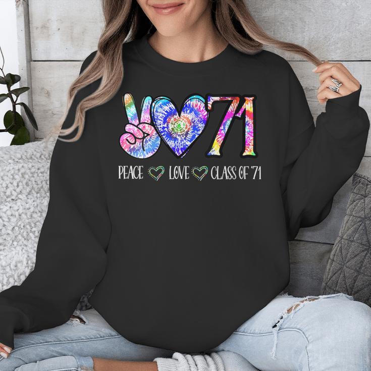 Class Of 1971 Shirt Tie Dye Senior Graduation Class Reunion Unisex Sweatshirt