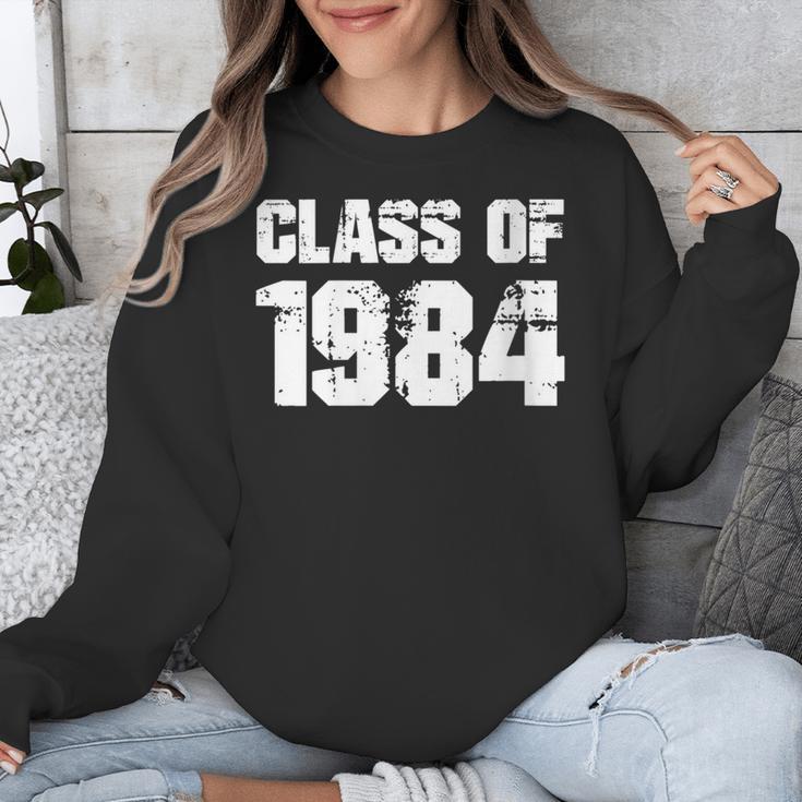 Class Of 1984 High School College Graduation Reunion Unisex Sweatshirt