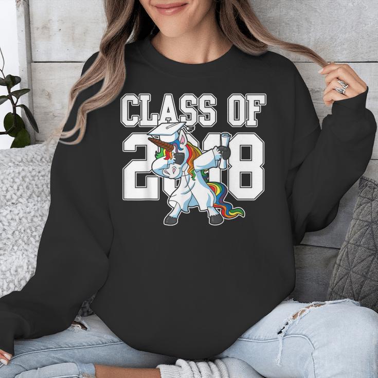 Class Of 2018 Dabbing Unicorn Graduation Shirt Unisex Sweatshirt