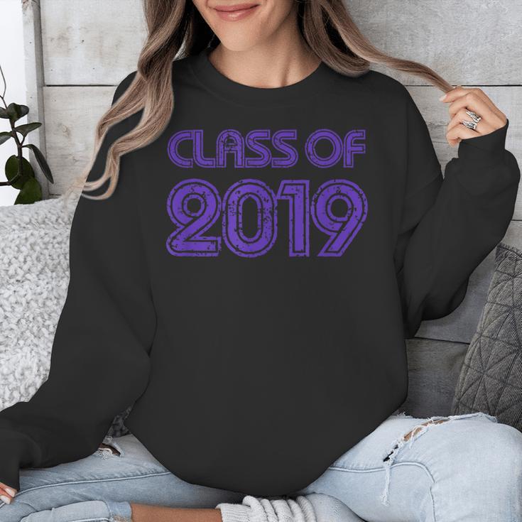 Class Of 2019 High School Graduation Purple Senior Unisex Sweatshirt