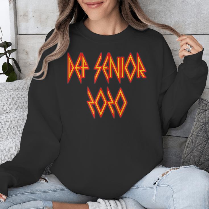 Class Of 2020 Senior 80s And 90s Rock Style Graduation Unisex Sweatshirt
