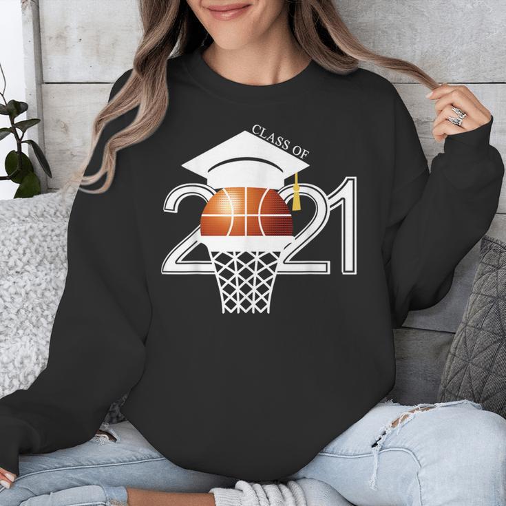 Class 2021 Graduation Senior Basketball Player Unisex Sweatshirt