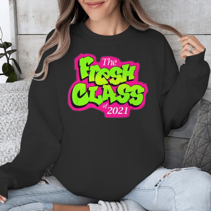 Class Of 2021 Senior Fresh 90's TV Style Grad For Graduation Unisex Sweatshirt