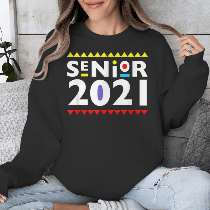 Class Of 2021 Senior Year 90's TV Style Graduation For Grad Unisex Sweatshirt