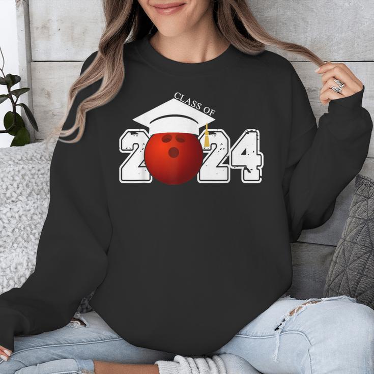 Class Of 2024 Graduation For Him Her Bowling Sports Unisex Sweatshirt
