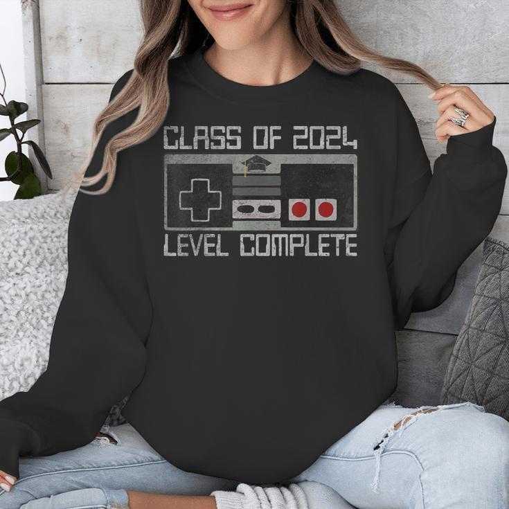 Class Of 2024 Level Complete Video Gamer Senior Graduation Unisex Sweatshirt