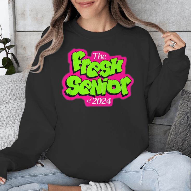Class Of 2024 Senior Fresh Retro 90s TV Style Graduation Unisex Sweatshirt