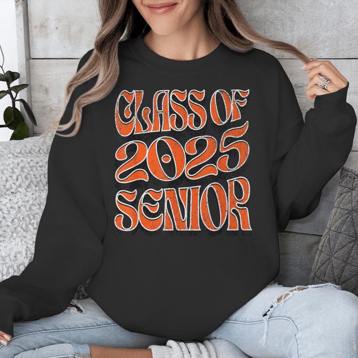 Class Of 2025 Senior Orange And Student Graduation Unisex Sweatshirt