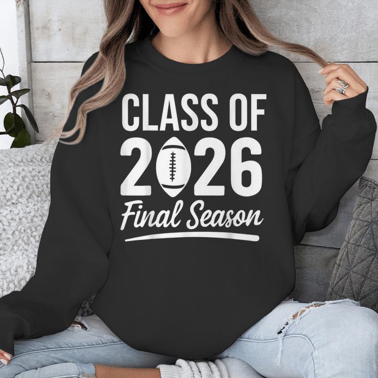 Class Of 2026 Final Season Senior 2026 Football Graduation Unisex Sweatshirt