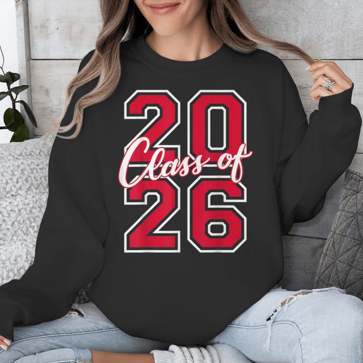 Class Of 2026 Graduation Red With Varsity Letters Unisex Sweatshirt