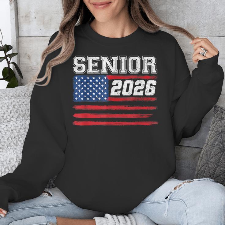 Class Of 2026 Senior Back To School American Flag Graduation Unisex Sweatshirt