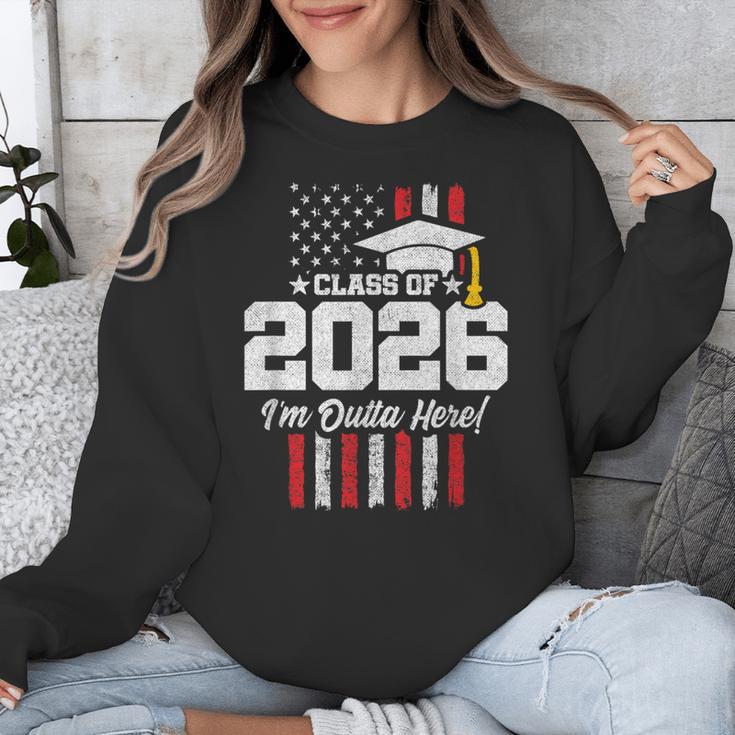 Class Of 2026 Senior Graduation American Flag Senior 2026 Unisex Sweatshirt