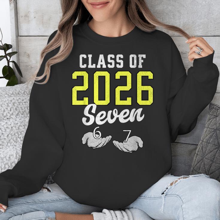 Class Of 2026 Six Seven Senior Yellow Graduation 6 7 Unisex Sweatshirt