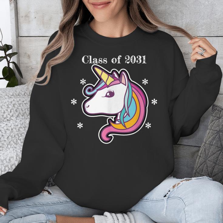 Class Of 2031 Graduation Year UnicornShirt Unisex Sweatshirt
