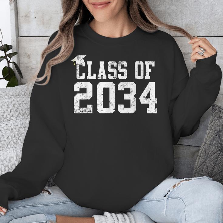 Class Of 2034 Grow With Me First Day Of School Graduation Unisex Sweatshirt
