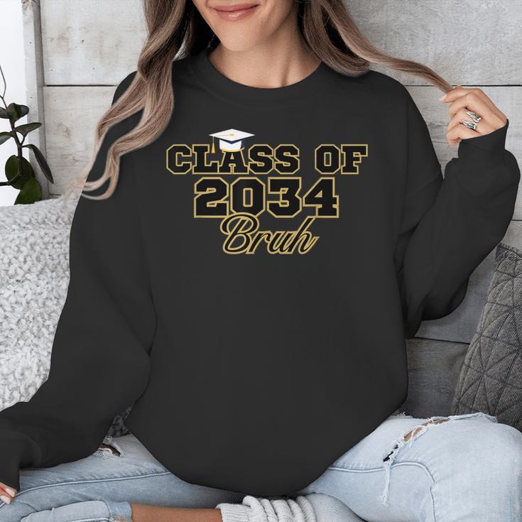 Class Of 2034 Senior 2034 Graduation Bruh Unisex Sweatshirt