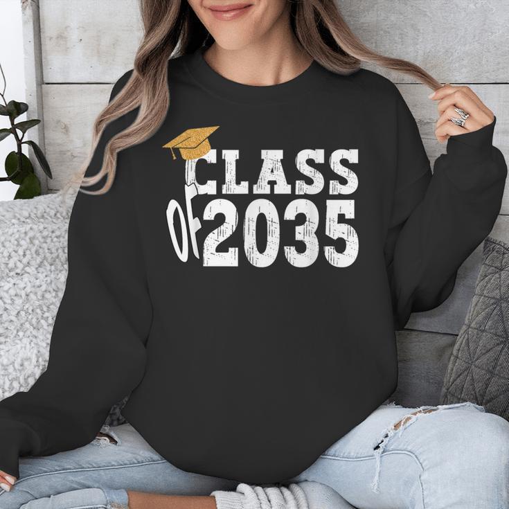 Class Of 2035 Grow With Me Boy Girl First Day Of Graduation Unisex Sweatshirt