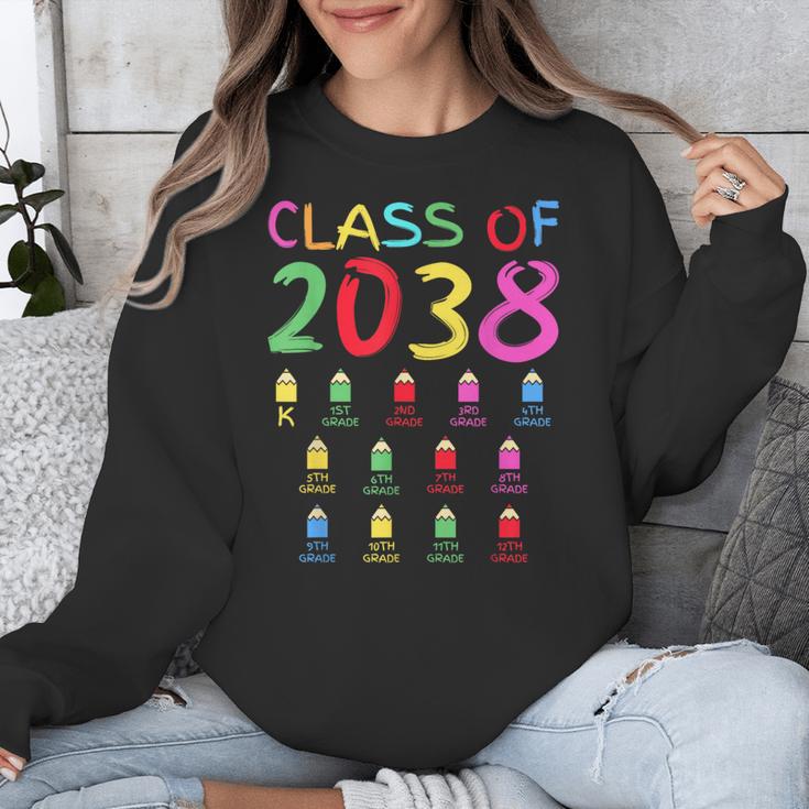 Class Of 2038 Senior Class 2038 Idea Graduation Grow With Me Unisex Sweatshirt