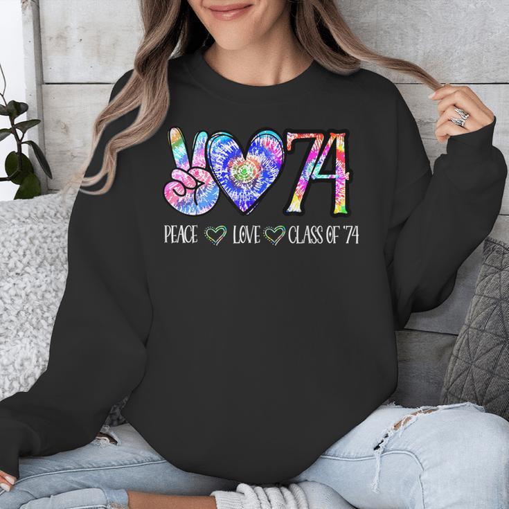 Class Of 74 1974 50th Class Reunion Tie Dye Graduation Items Unisex Sweatshirt