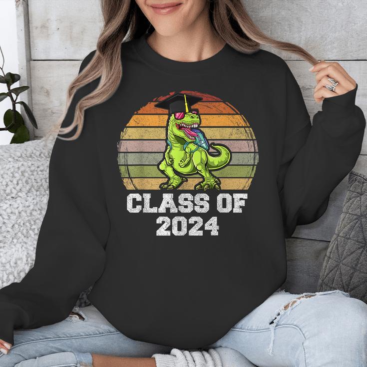 Class Of Dinosaur Apparel 2024 Graduation Graduate Dino Boy Unisex Sweatshirt