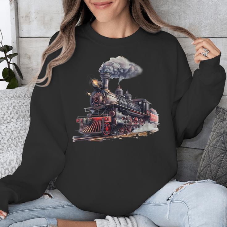 Classic Steam Train Enthusiasts Nostalgia For Train Lovers Unisex Sweatshirt Classic Steam Train Enthusiasts Nostalgia For Train Lovers Unisex Sweatshirt
