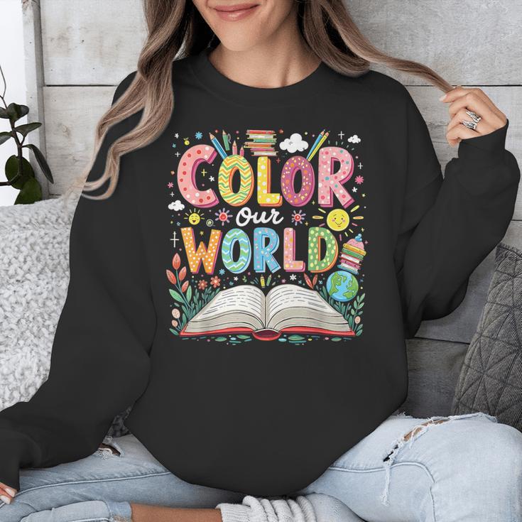 Color Our World Book Reading Program 2026 Summer Unisex Sweatshirt Color Our World Book Reading Program 2026 Summer Unisex Sweatshirt