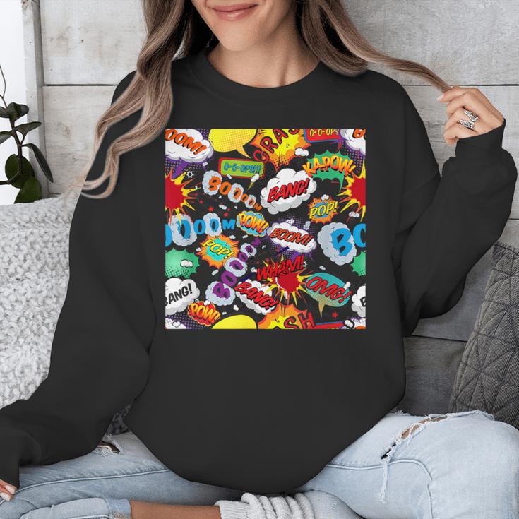 Comic Book Pop Art Modern Fun Unisex Sweatshirt