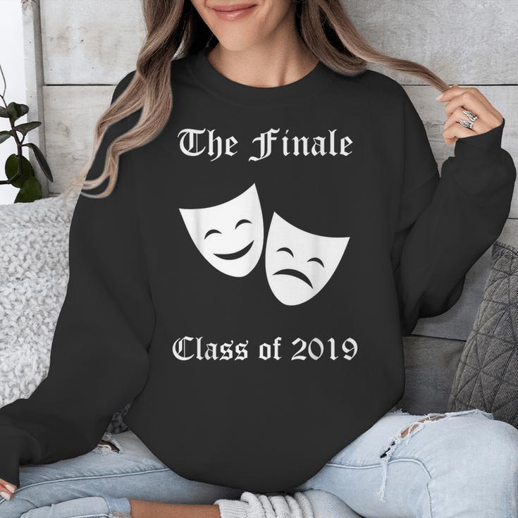Cool Theater Graduation Tshirt Tragedy And Comedy Masks Unisex Sweatshirt