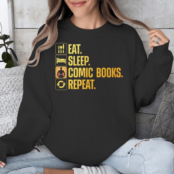Cool Comic Books Art For Men Women Comic Book Lover Comics Unisex Sweatshirt