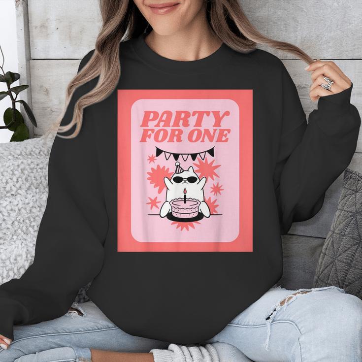 Cool Fun Cute Party Introvert Cat Character Unisex Sweatshirt Cool Fun Cute Party Introvert Cat Character Unisex Sweatshirt