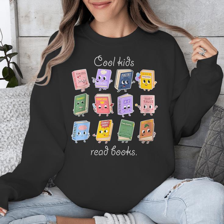 Cool Kids Read Books School Librarian Reading Teacher Unisex Sweatshirt