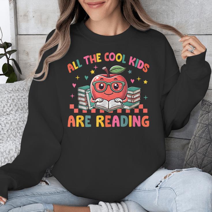 All The-Cool Kids Are Reading Book Lover Librarian Bookworm Unisex Sweatshirt All The-Cool Kids Are Reading Book Lover Librarian Bookworm Unisex Sweatshirt