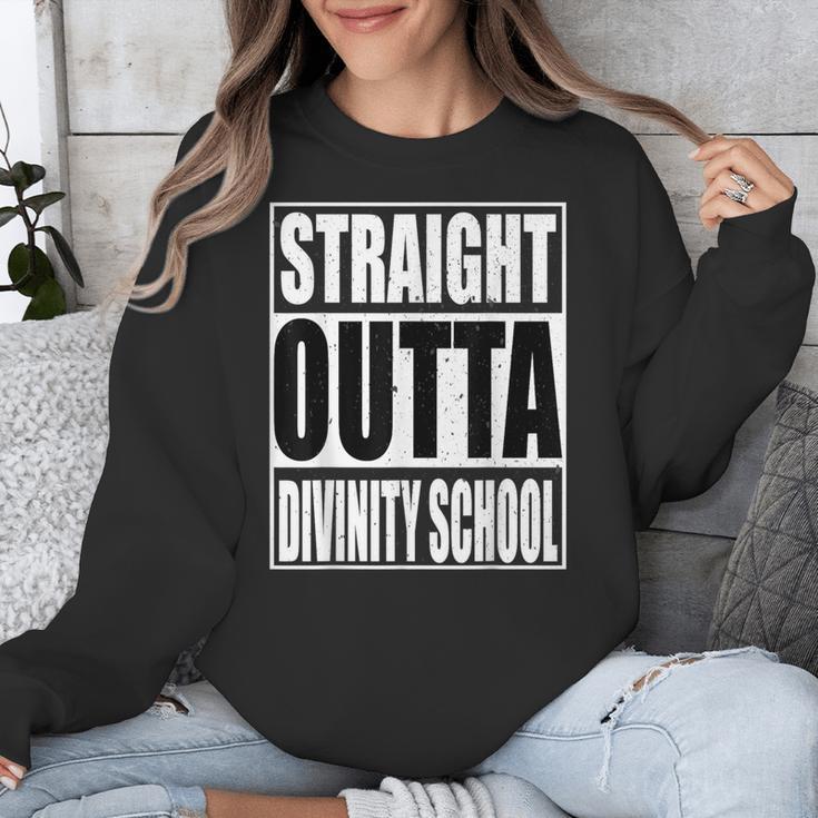 Cool Straight Outta Divinity School Graduation Shirt Unisex Sweatshirt
